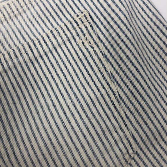 Madewell Distressed Railroad Striped Shorts - Picture 7 of 8